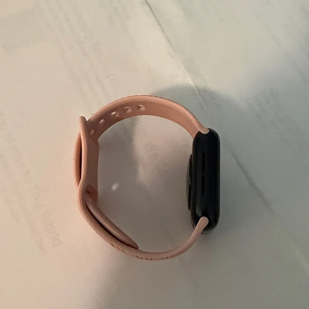 Apple Watch Floral Embossed Silicone Watch Band - Blush Pink Fits 38/40/41mm